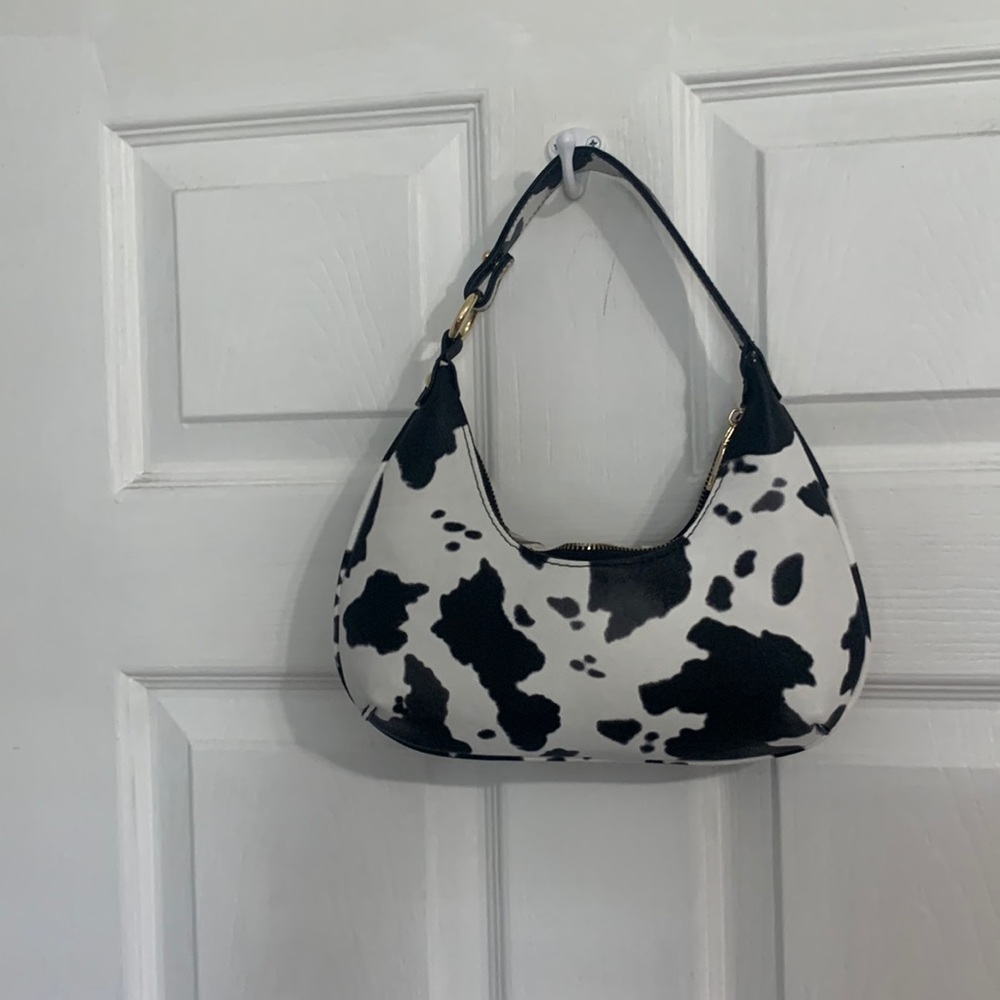 Mini shoulder purse (cow print)